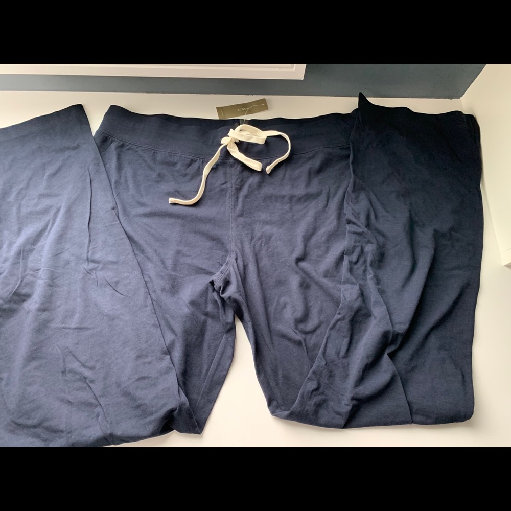 Jcrew navy pajama pants, size L, NWT
